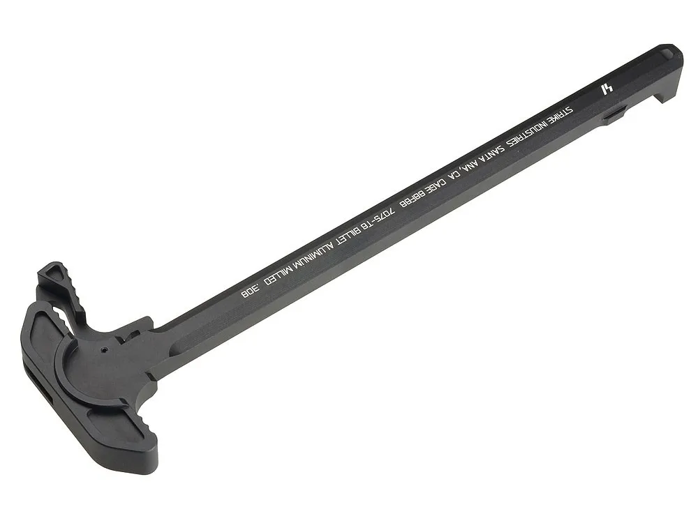 Strike Industries Extended Latch Charging Handle for AR-10 / .308 - Black - Charging Handle for AR-15 - view 1
