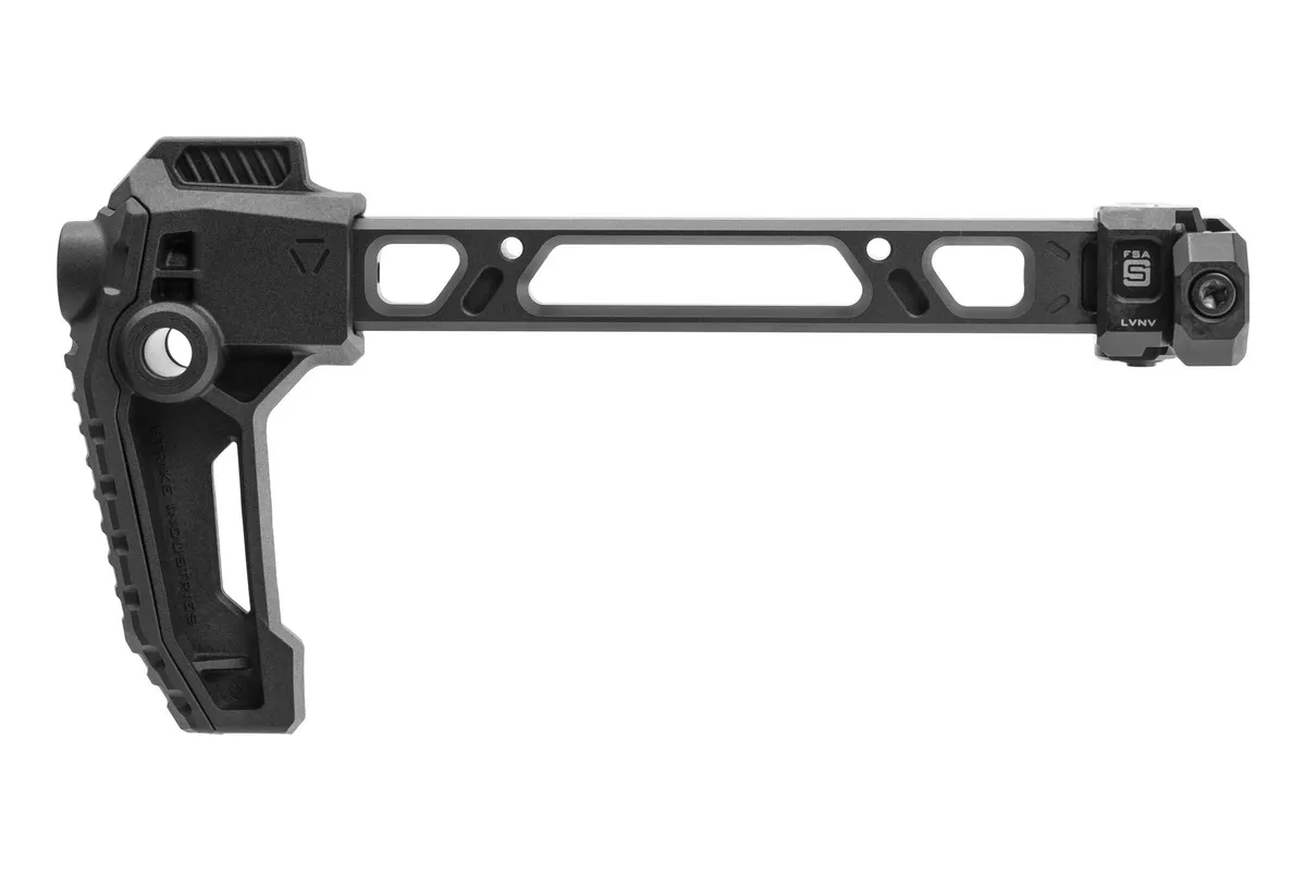 Strike Industries FSA Single Folding Stock Black - Compact and Reliable Folding Stock for Tactical Mobility - SI-FSA-S-STOCK - Stock & Brace for AR-15 - view 2