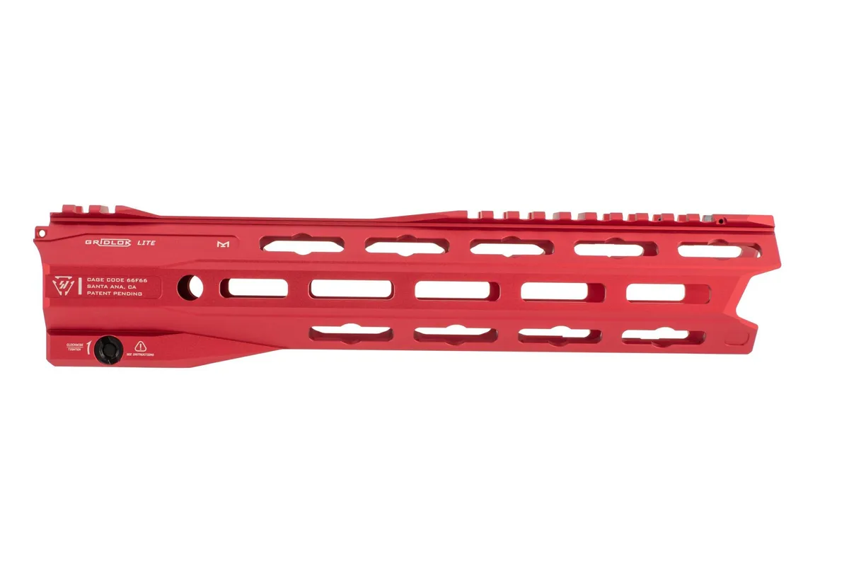 Strike Industries Gridlok LITE Complete AR-15 Handguard - Red - 11" - Handguard for AR-15 - view 2