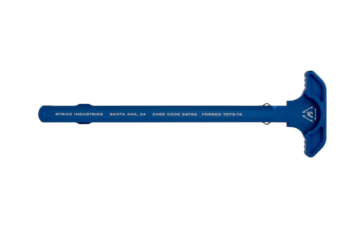 Strike Industries Latchless Charging Handle - Blue - Charging Handle for AR-15 - view 2