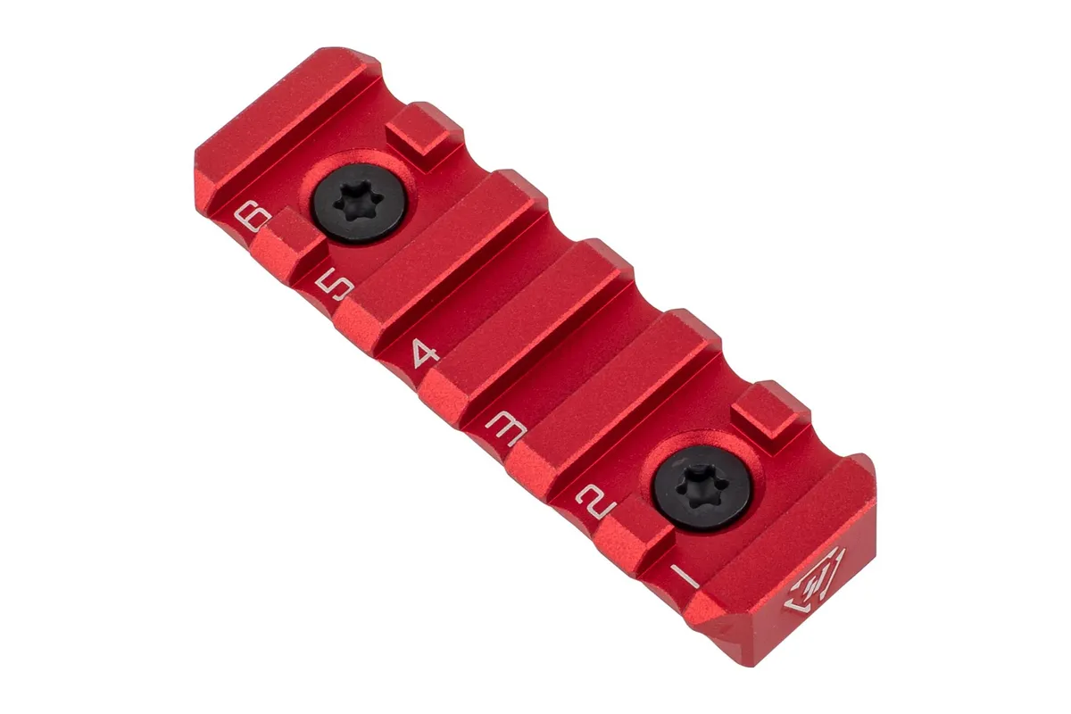 Strike Industries Link Rail Section - 6 Slots - Red - Handguard for AR-15 - view 1