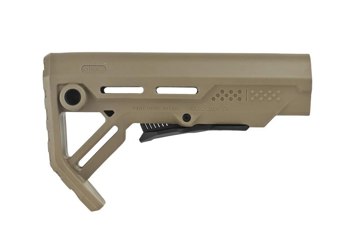 Strike Industries Mod 1 Carbine Stock Mil-Spec - Flat Dark Earth / Black - Stock & Brace for AR-15 - view 3