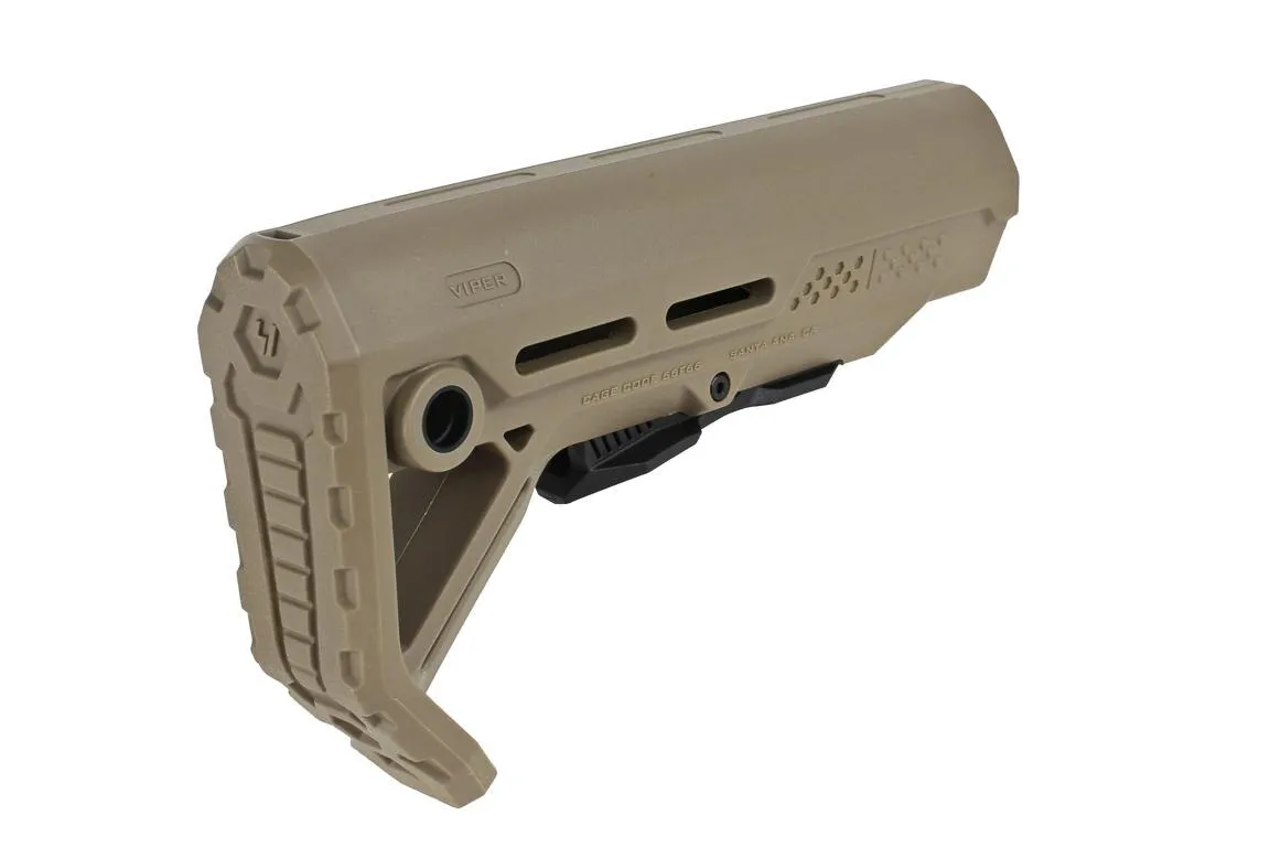 Strike Industries Mod 1 Carbine Stock Mil-Spec - Flat Dark Earth / Black - Stock & Brace for AR-15 - view 4