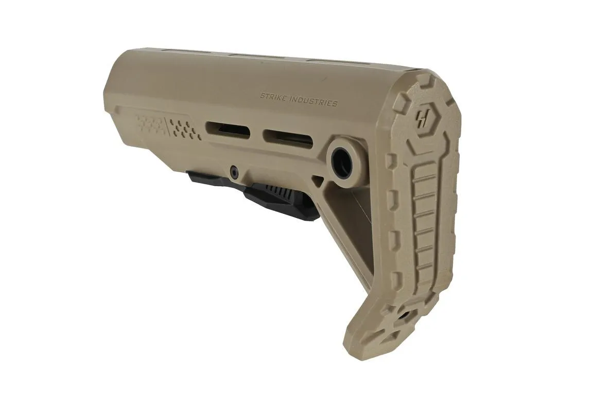 Strike Industries Mod 1 Carbine Stock Mil-Spec - Flat Dark Earth / Black - Stock & Brace for AR-15, vista 5