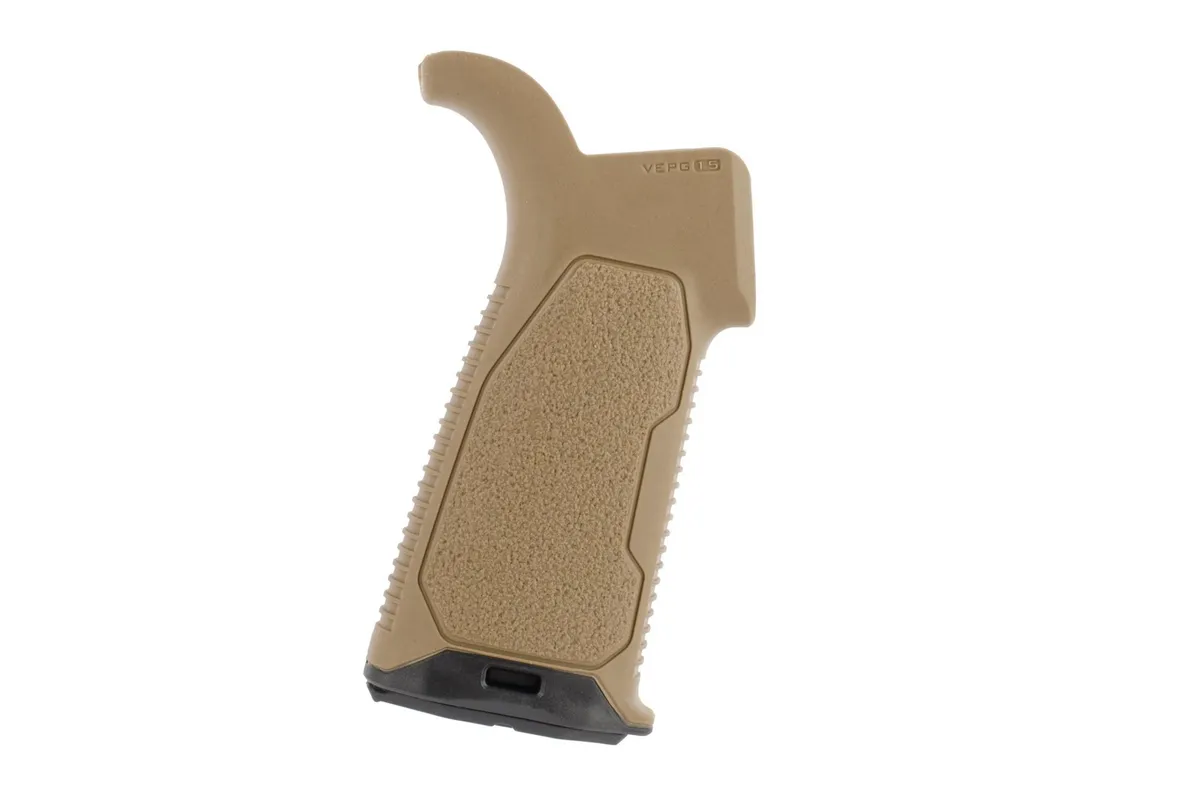 Strike Industries Overmolded Enhanced Ar-15 Pistol Grip - 15 Degree - Flat Dark Earth - Pistol Grip for AR-15 - view 2