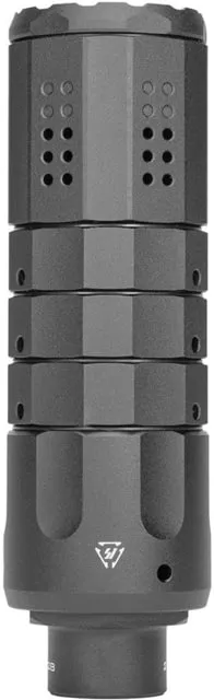 Strike Industries Pistol Linear Compensator 9mm 1/2x28 Black - Muzzle Device for AR-15, vista 1