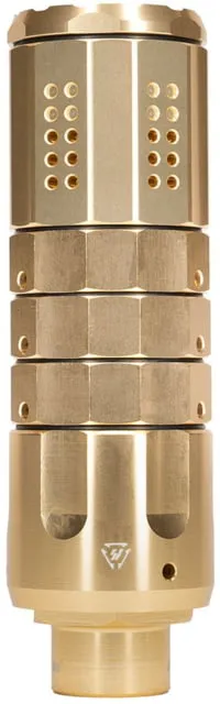 Strike Industries Pistol Linear Compensator 9mm 1/2x28 Gold - Muzzle Device for AR-15 - view 1