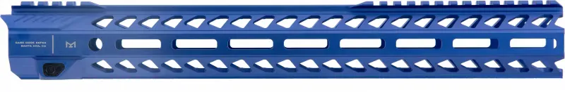Strike Industries Sistrikerail Strike Rail with M-Lok AR-15 Rifle Aluminum Blue Hard Coat Anodized 15.5" - Handguard for AR-15, vista 1