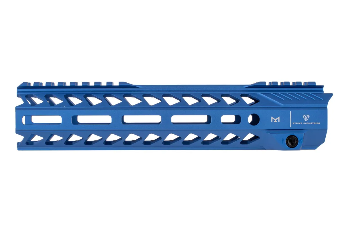 Strike Industries Strike Rail 10" M-LOK Handguard, Blue - SI-StrikeRail-10-BLU - Handguard for AR-15 - view 3