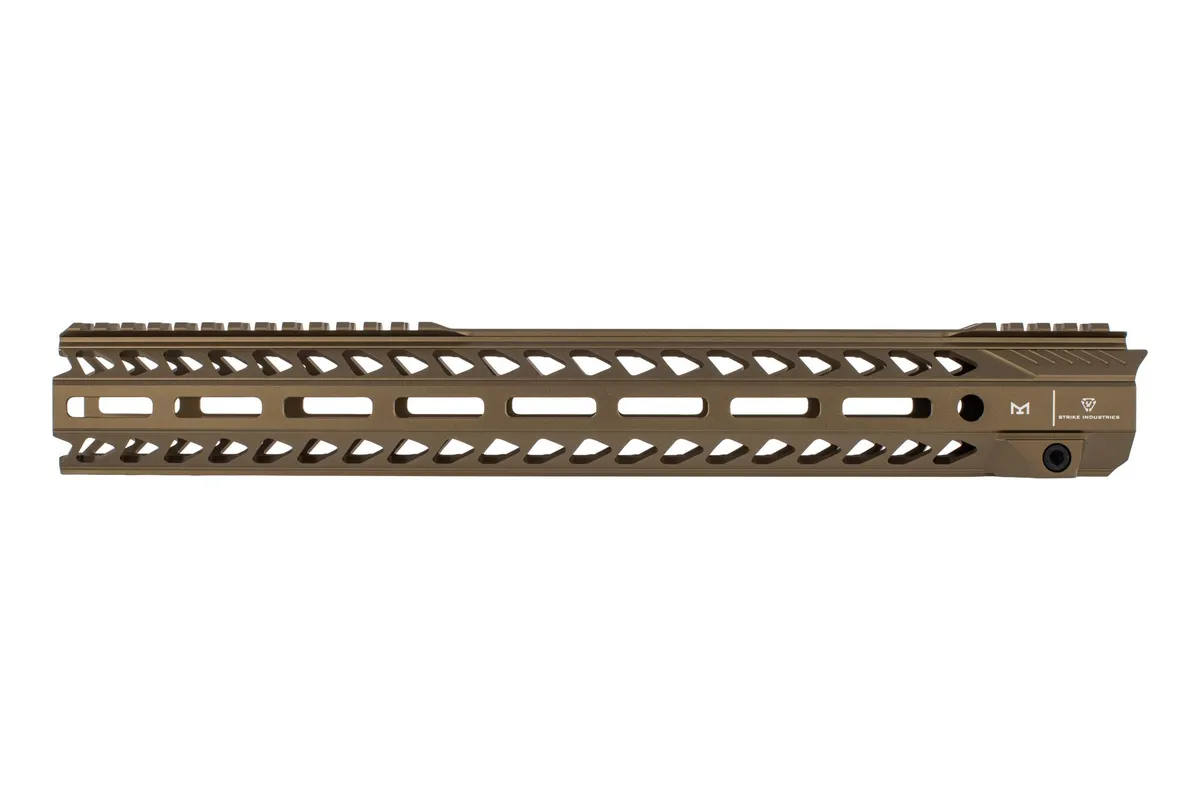 Strike Industries Strike Rail M-LOK Handguard, fits AR15, 15.5", Anodized Finish, Flat Dark Earth - Handguard for AR-15 - view 3