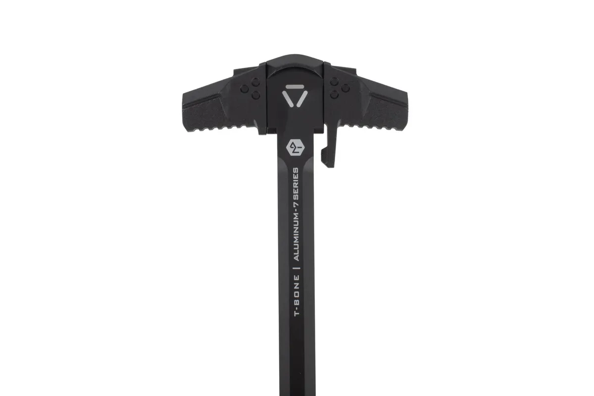 Strike Industries T-Bone Ar-15 Charging Handle for .223/5.56 - Black/Black - Charging Handle for AR-15, vista 3