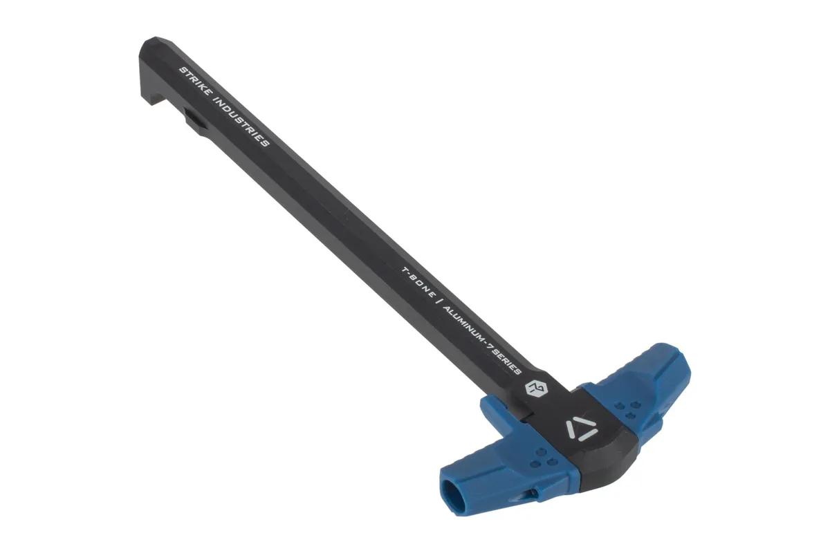 Strike Industries T-Bone Ar-15 Charging Handle for .223/5.56 - Black/Blue - Charging Handle for AR-15 - view 2