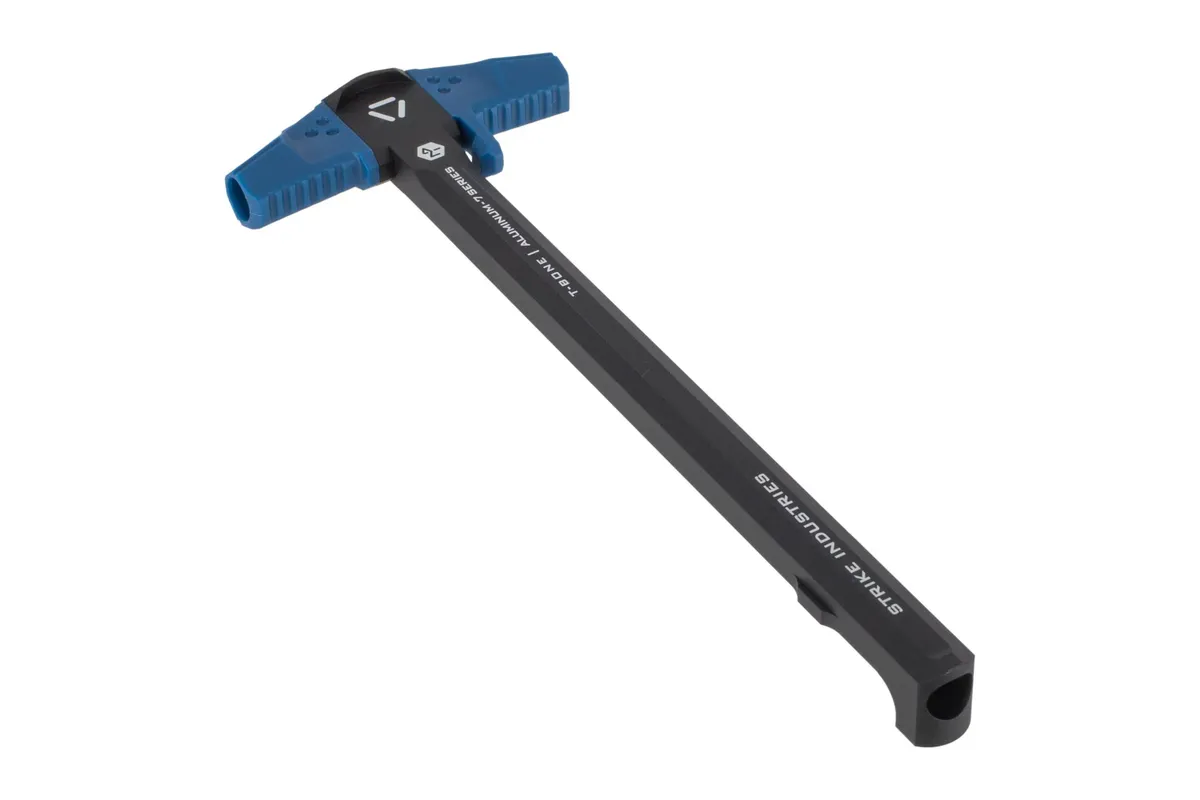 Strike Industries T-Bone Ar-15 Charging Handle for .223/5.56 - Black/Blue - Charging Handle for AR-15 - view 1