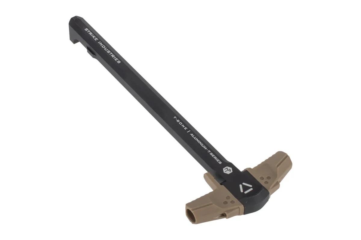 Strike Industries T-Bone Ar-15 Charging Handle for .223/5.56 - Black/FDE - Charging Handle for AR-15 - view 2