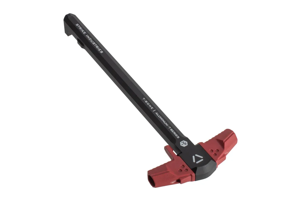 Strike Industries T-Bone Ar-15 Charging Handle for .223/5.56 - Black/Red - Charging Handle for AR-15 - view 2