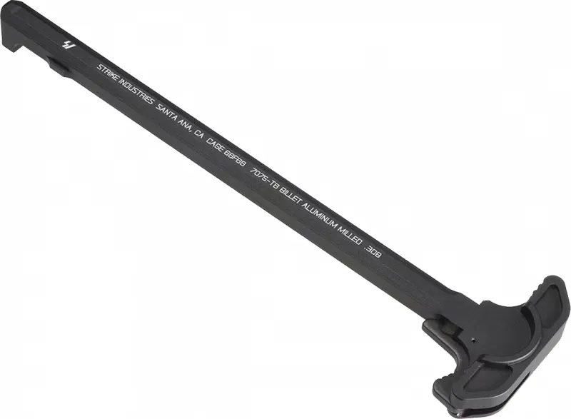 Strike Industries Strike ARCH308 Charging Handle AR-10 Black Anodized Aluminum - Charging Handle for AR-15, vista 2