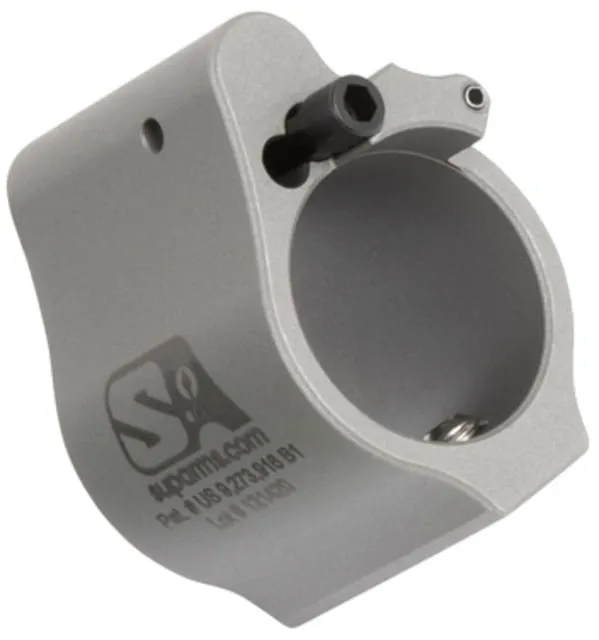 Superlative Arms Adjustable Bleed Off AR-15/AR-10 Gas Block .750in Solid Set Screw Stainless Steel Matte Steel Grey - Gas Block for AR-15, vista 1