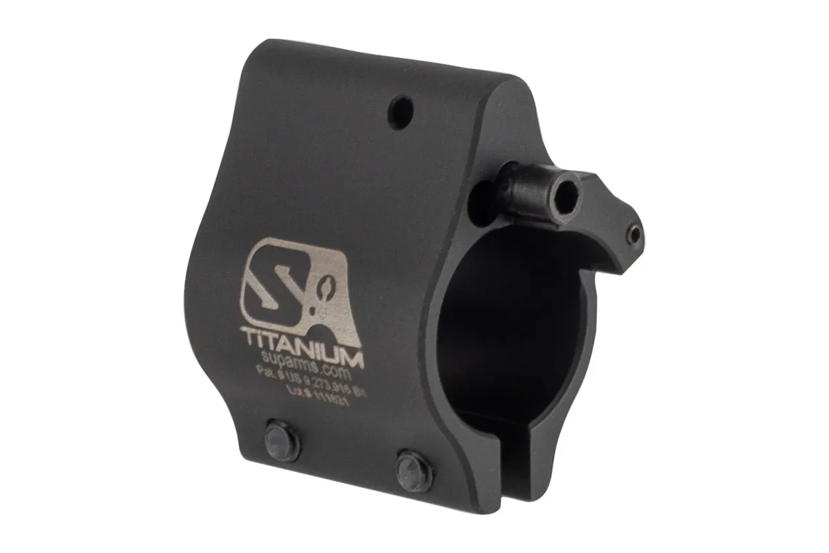 Superlative Arms Bleed Off Adjustable Gas Block Clamp on .625" -Titanium - Dlc Dark Finish - Gas Block for AR-15 - view 1