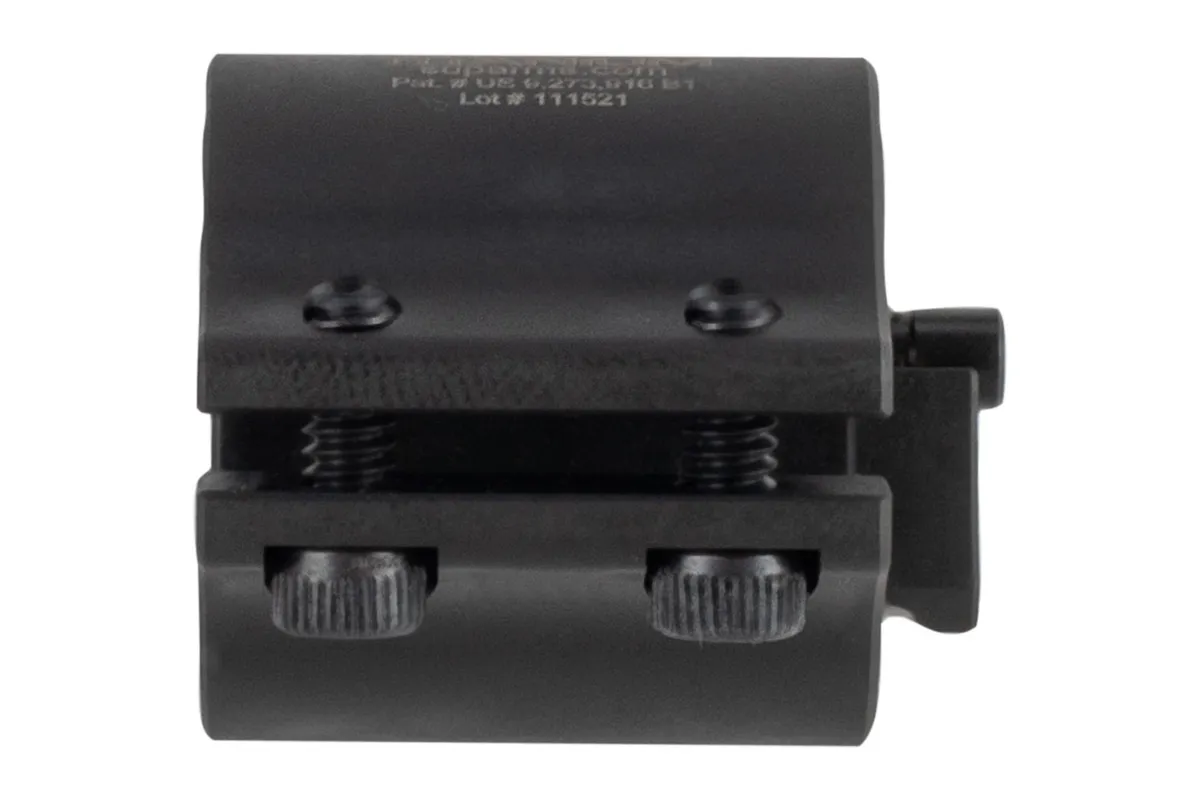 Superlative Arms Bleed Off Adjustable Gas Block Clamp on .875" -Titanium - Dlc Dark Finish - Gas Block for AR-15, vista 3