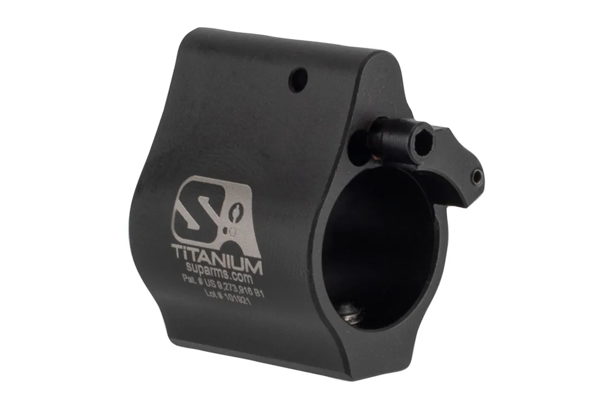 Superlative Arms Bleed Off Adjustable Gas Block Set Screw .625" - Titanium - Dlc Dark Finish - Gas Block for AR-15 - view 1