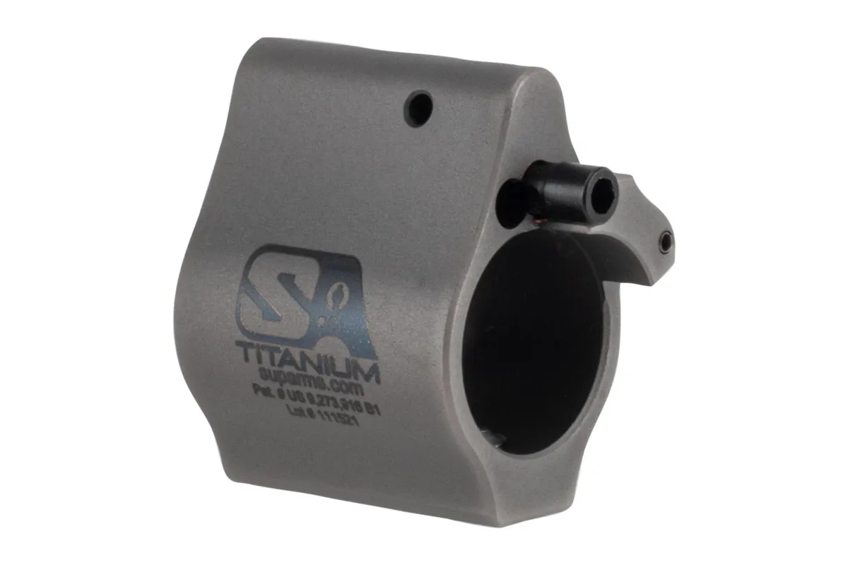 Superlative Arms Bleed Off Adjustable Gas Block Set Screw .625" - Titanium - Dlc Grey Finish - Gas Block for AR-15 - view 1
