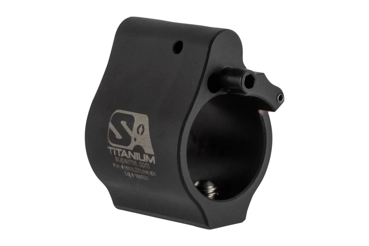 Superlative Arms Bleed Off Adjustable Gas Block Set Screw .750" - Titanium - Dlc Dark Finish - Gas Block for AR-15 - view 1