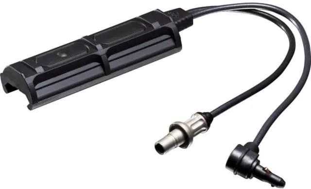 SureFire Plug-In Tape Switch with Picatinny Rail Pad for WeaponLights and ATPIAL Laser Device 9in Cable NSN 5930-01-581-6956 - Switch, vista 1