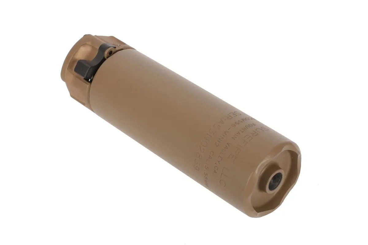 SureFire SOCOM 2 Series MINI 5.56 NATO Silencer - FDE - Suppressor, vista 1
