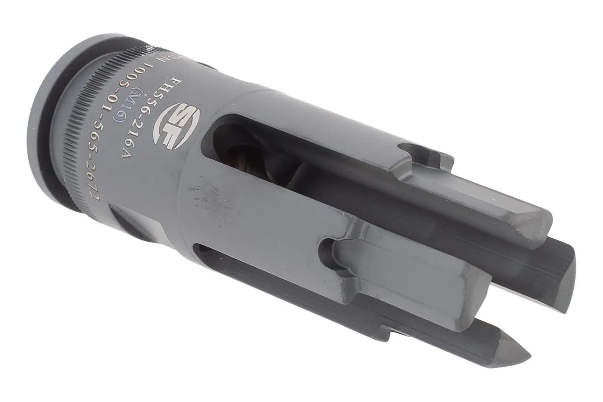 SureFire SOCOM 4 Prong 5.56 Flash Hider - Suppressor Adapter - 1/2x28 - Muzzle Device for AR-15 - view 2