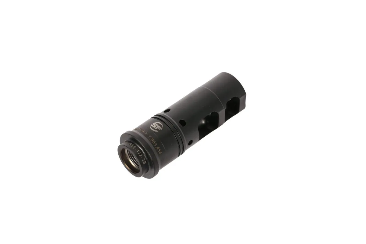 SureFire SOCOM Muzzle Brake w/ Suppressor Adapter 5.56 - 1/2x28 - Muzzle Device for AR-15, vista 1