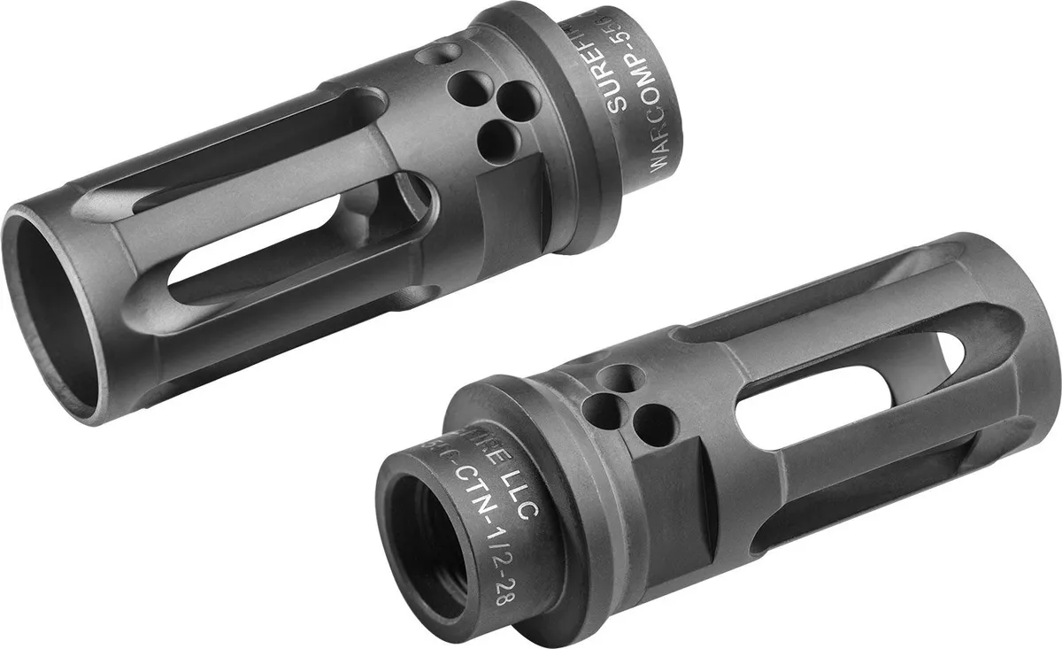 SureFire Warcomp 556 Ctn 1/2x28 Closed Tine Flash Hider - Muzzle Device for AR-15 - view 1