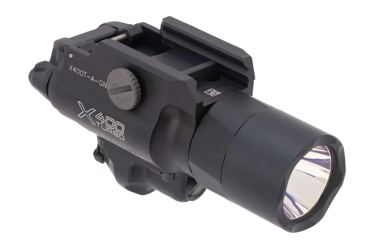 SureFire X400T-A Turbo 600 Lumen Weaponlight with Green Laser - Light, vista 1