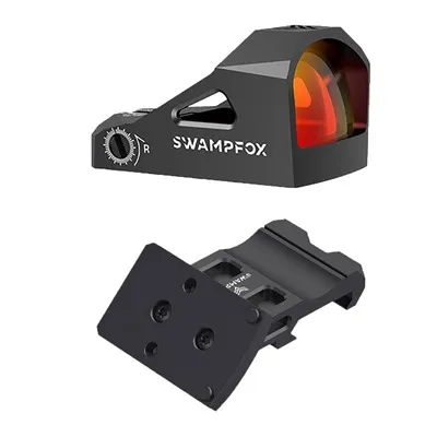 Swampfox Liberty Micro Reflex Sight - Rebel 45 Offset Dot Sight Mount & Liberty Red Dot Black - Optic - view 1