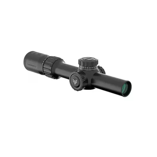 Swampfox Optics Tomahawk II 1-6x24 SFP Variable Optic, Amber BFO (Bright Fiber Optic) Reticle - THK16241-AF - Rifle Scope - view 1