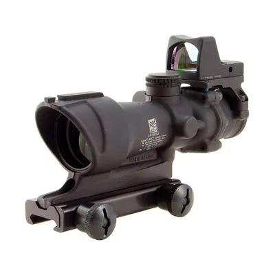 Trijicon Ta01 Acog 4x32mm Scope Crosshair .223 Reticle With Rm01 Rmr - 4x32mm Amber Crosshair 223 Reticle Blk W/Ta51 Mount & Rm01 - Rifle Scope, vista 1