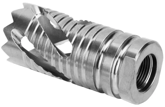 TacFire .308 5/8X24 Spiral Crown Muzzle Brake Black - Muzzle Device for AR-15 - view 1