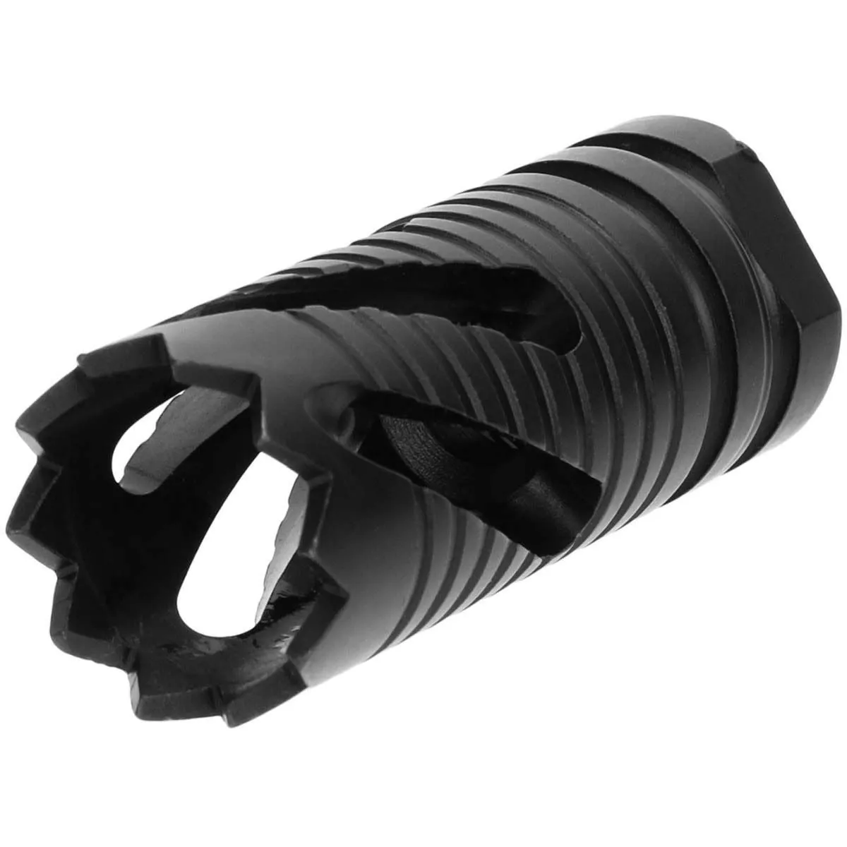 Tacfire 5/8-24 Thread Crown Style Muzzle Break, .308 Win/7.62x51mm, Black Oxide - MZ1021-3B - Muzzle Device for AR-15 - view 2