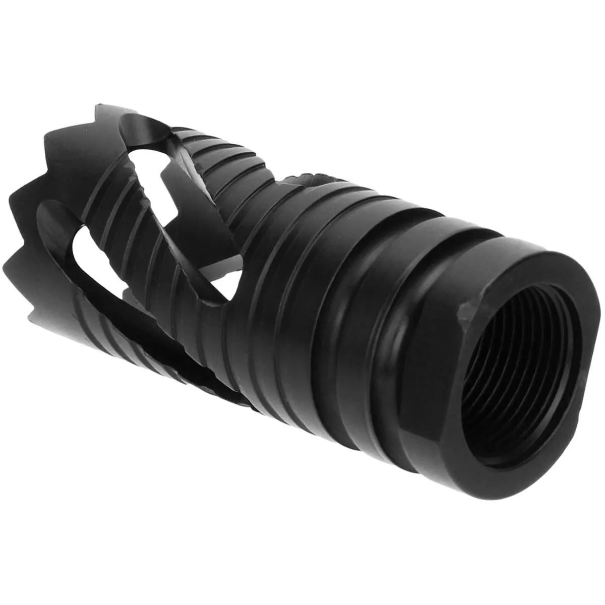 Tacfire 5/8-24 Thread Crown Style Muzzle Break, .308 Win/7.62x51mm, Black Oxide - MZ1021-3B - Muzzle Device for AR-15 - view 3