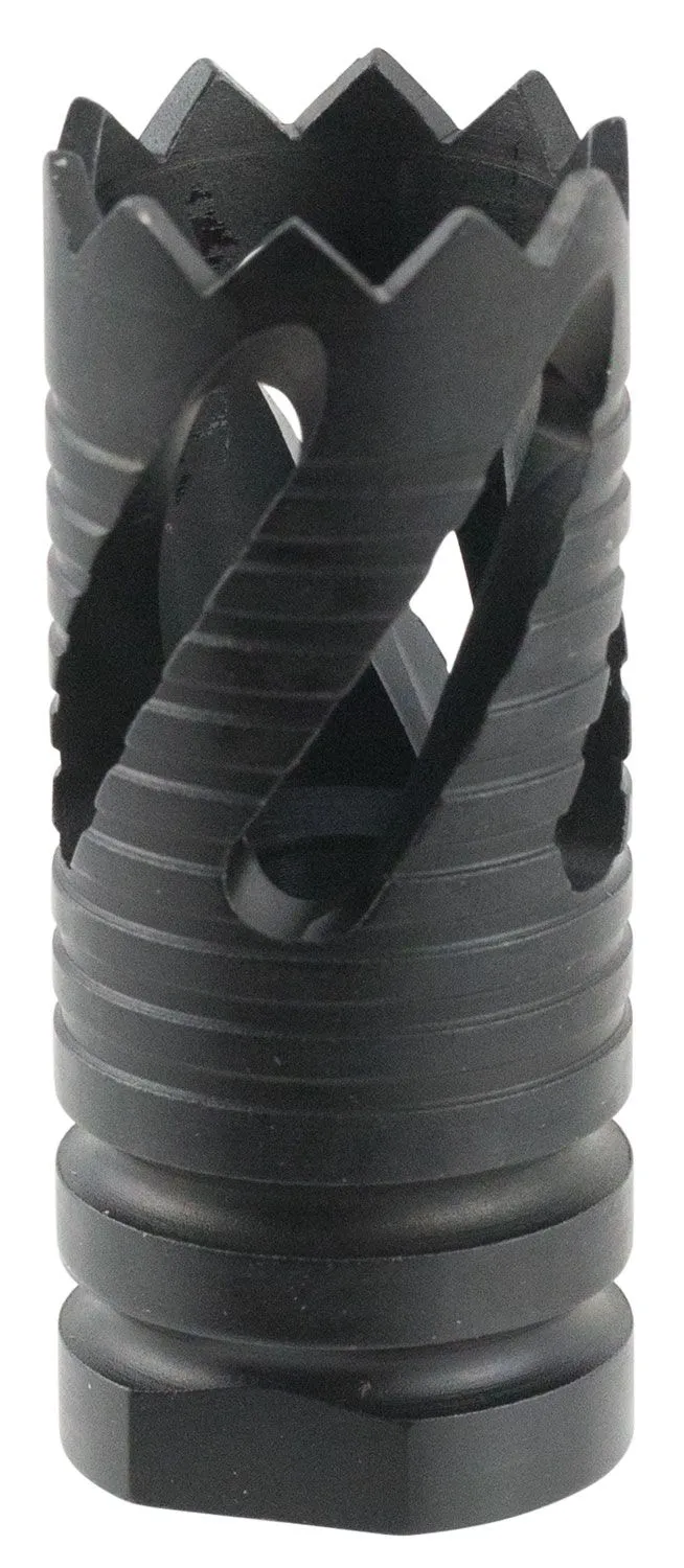 Tacfire 5/8-24 Thread Crown Style Muzzle Break, .308 Win/7.62x51mm, Black Oxide - MZ1021-3B - Muzzle Device for AR-15 - view 1