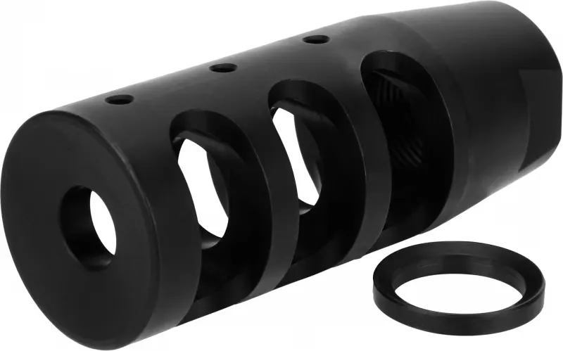 Tacfire Ar-15 Compact Compensator - Nitride - 1/2x28 - Muzzle Device for AR-15 - view 2