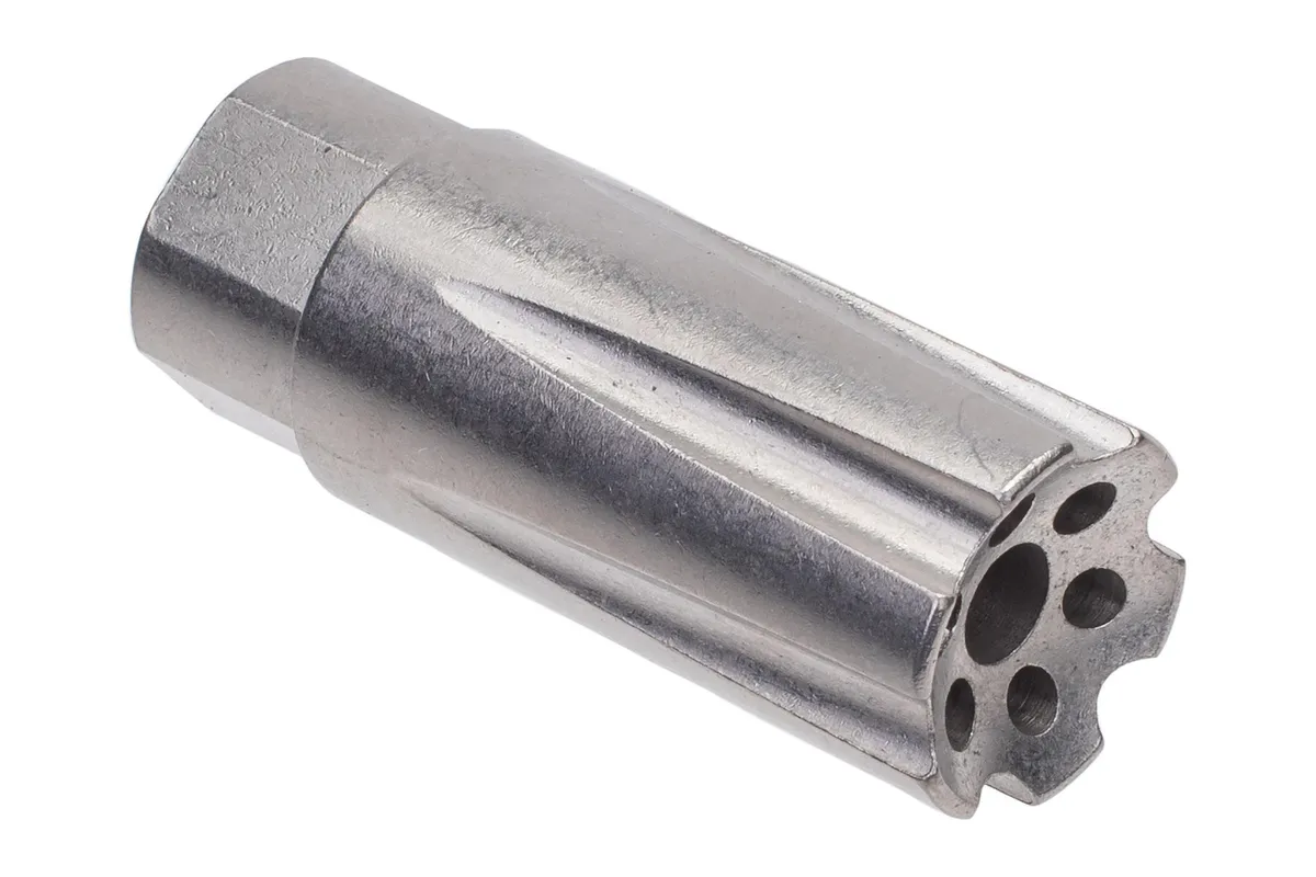 Tacfire Ar-15 Linear Compensator Nitride - 1/2x28 - Stainless Steel - Muzzle Device for AR-15 - view 1