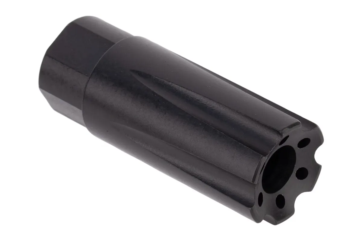 Tacfire Ar-15 Linear Compensator Nitride - 1/2x28 - Muzzle Device for AR-15 - view 1