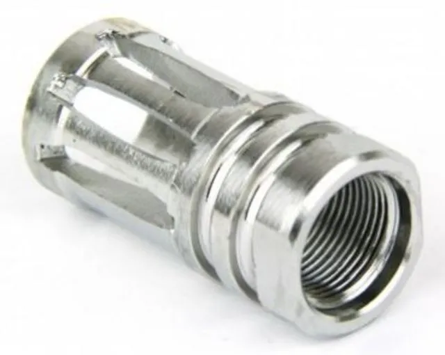 Tacfire Compact Compensator 5/8"-24 tpi for AR-10, Stainless Steel - MZ1002-3SS-N - Muzzle Device for AR-15, vista 1