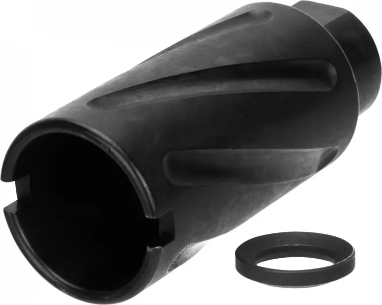 Tacfire MZ1007-9MM-N 9mm 1/2X36 Spiral Fluted FH - Muzzle Device for AR-15 - view 2