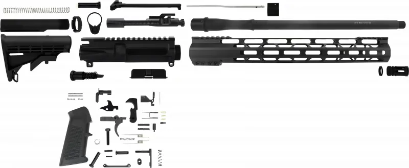 Tacfire AR Build Kit 300 Blackout AR Platform Nitride - Upper Receiver for AR-15, vista 1