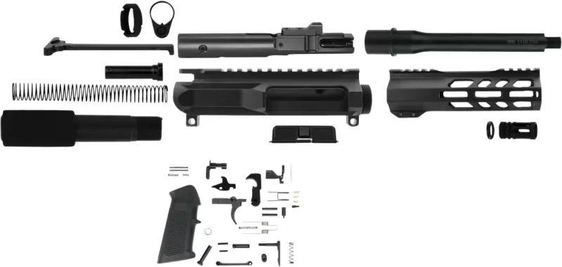 TacFire AR Build Kit 9mm Luger 7.50\" Barrel Black for AR Platform - Upper Receiver for AR-15, vista 1