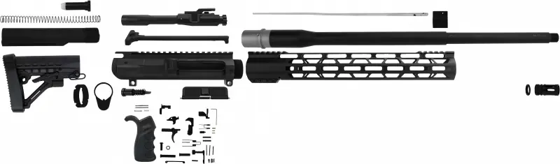 TacFire AR Build Kit Black .308 Win 20 Barrel - Upper Receiver for AR-15, vista 1