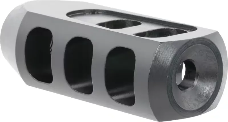 Tacfire Tanker Muzzle Brake 1/2"-28 tpi for AR-15, Black Nitride - MZ1009-N - Muzzle Device for AR-15 - view 2