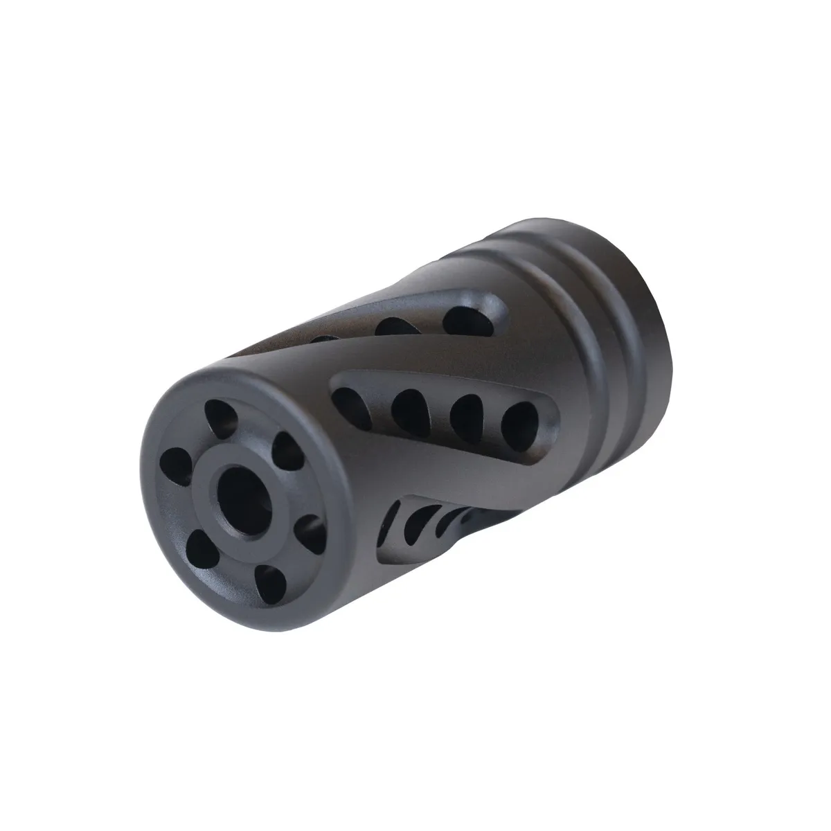 Tactical Solutions Pac-Lite 1/2-28 Compensator, .22lr, Matte Black - PLCMP02 - Muzzle Device for AR-15 - view 1
