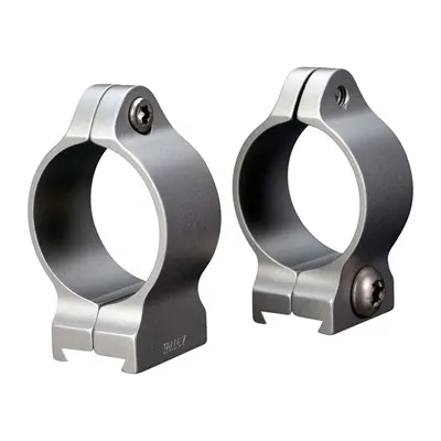 Talley Fixed Scope Rings - 1'''' Medium Stainless Steel Rings - Optic Mount - view 1